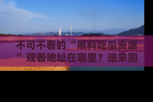 不可不看的“黑料吃瓜资源”观看地址在哪里？速来围观吧！