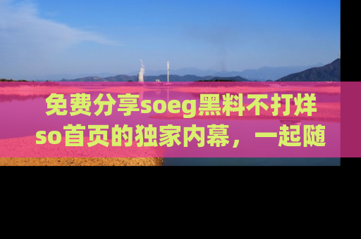 免费分享soeg黑料不打烊so首页的独家内幕,一起随时吃瓜吧!