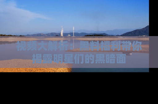 视频大解析:黑料福利带你揭露明星们的黑暗面