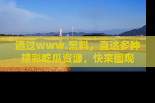 通过www.黑料,直达多种精彩吃瓜资源,快来围观