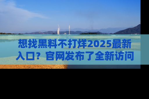 想找黑料不打烊2025最新入口？官网发布了全新访问指南！